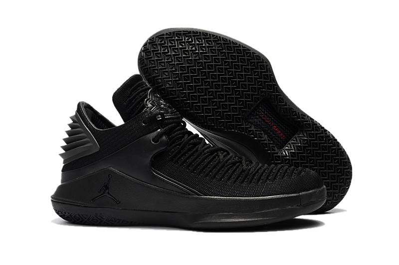 2017 Men Air Jordan XXXII Low All Black Shoes - Click Image to Close